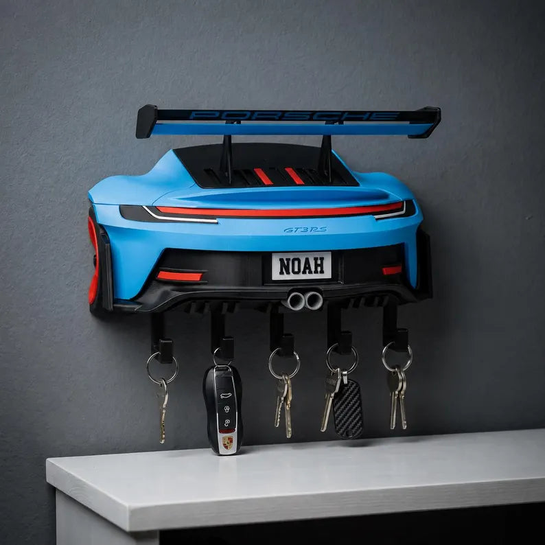 Personalized Porsche Sports Car Key Holder